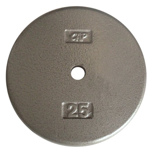 CAP Barbell Standard 1-Inch Cast Iron Weight Plate, Single