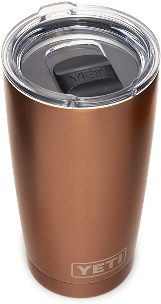 YETI Rambler 20 oz Tumbler, Stainless Steel, Vacuum Insulated with MagSlider Lid, Copper