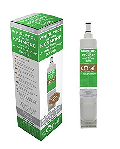 Coral Filter Premium Water Filter for Whirlpool 4396508/4396510/Kenmore 46-9010/46-9902/46-9908/Whirlpool 4396918/8212491/8212652/EDR5RXD1