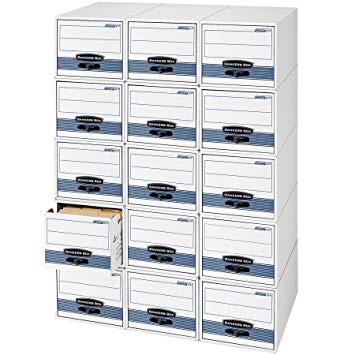 Bankers Box STOR/DRAWER STEEL PLUS Extra Space-Saving Filing Cabinet, Stacks up to 5 High, Legal, 6 Pack (00312)