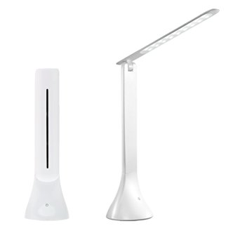 KINGSO USB Rechargeable Fashion White Adjustable Touch Sensor LED Desk Table Lamp Bright European Style Reading Light