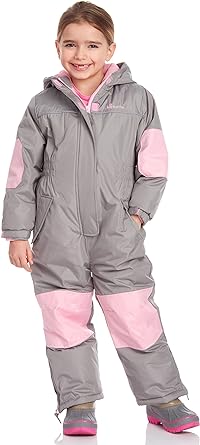 Wippette Baby Girls’ Snowsuit – Waterproof Insulated Fleece Lined Pram Snowmobile Ski Suit Coveralls (18M-6X)