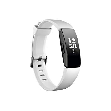 Fitbit Inspire Hr Heart Rate & Fitness Tracker, White, One Size (s & L Bands Included)