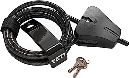 YETI Security Cable Lock and Bracket for Tundra Coolers