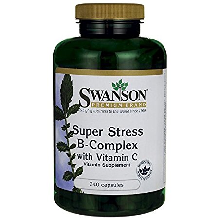 Swanson Super Stress Vitamin B-Complex with Vitamin C 240 Caps