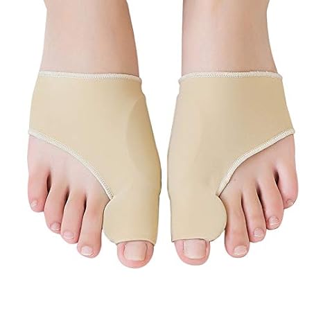 Bunion Corrector Big Toe Straightener Bunion Pain Relief Sleeves, 1 Pair Bunion Splint Support Protectors Sleeve with Built-in Silicone Gel Pad for Hallux Valgus Pain Relief (Upgrade)