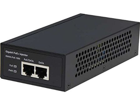 Rosewill Gigabit Metal PoE Injector, Support up to 40W and Delivers up to 100 Meters (328ft) and IEEE 802.3af & 802.3at Compliance, for IP Cameras, Wireless AP, VoIP Phones and more (RNWA-PoE-1000)