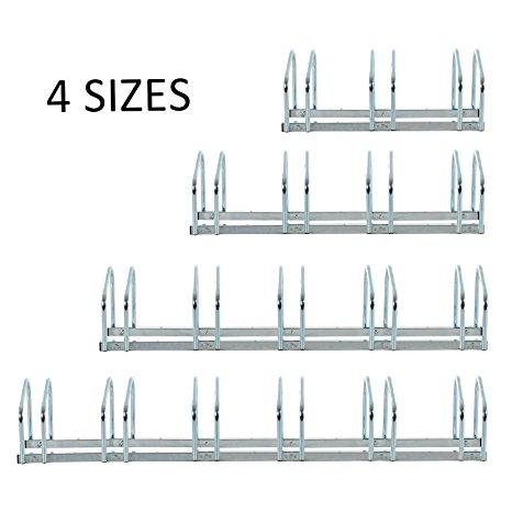 HOMCOM Bike Stand Parking Rack Floor or Wall Mount Bicycle Cycle Storage Locking Stand (6 Racks)