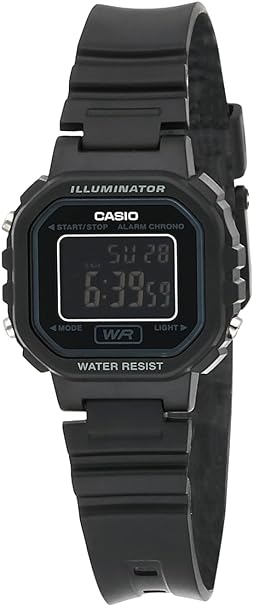 Casio #LA20WH-1B Women's Black Chronograph Alarm LCD Digital Watch