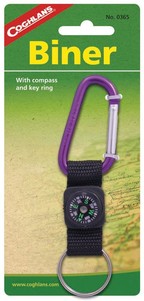 Coghlan's Biner with Compass and Key Ring