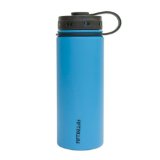 Lifeline 7504BL Blue Stainless Steel Wide Mouth Water Bottle - 18 oz Capacity