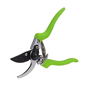 WOOSTAR 8 inch Bypass Pruning Shears Professional Sharp Hand Pruner Tree Trimmers Secateurs Gardening Scissors Safety Lock Pruner Shears Clippers for the Garden