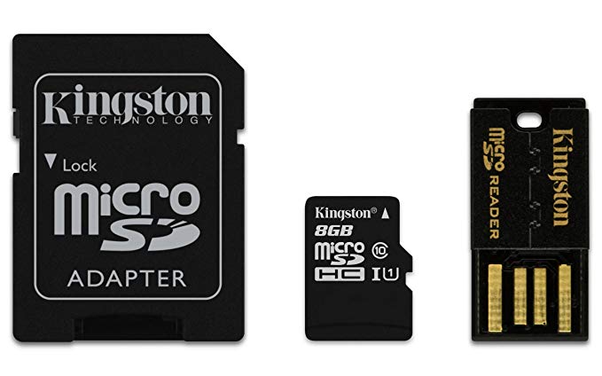 Kingston Digital Multi-Kit/Mobility Kit 8 GB Flash Memory Card with Reader MBLY10G2/8GB