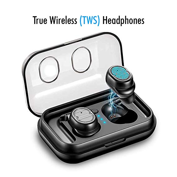 Xmate Gusto Bluetooth Headphones 5.0 with CVC6.0 Noise Reduction True Wireless Earphones TWS, Smart Touch Control Earbuds with Built-in Mic for All Smartphones
