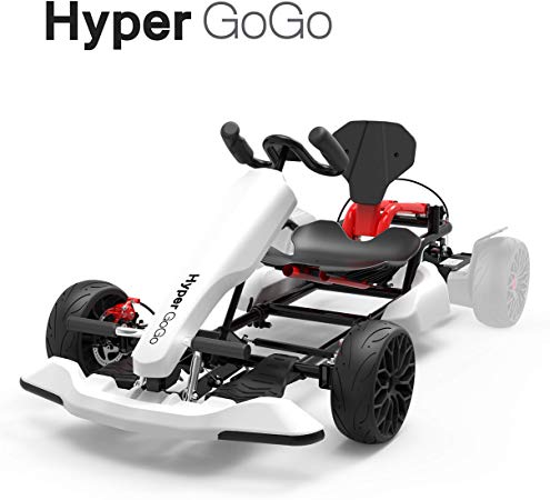HYPER GOGO GoKart Kit - Hoverboard Attachment - Compatible with All Hover Boards ,White