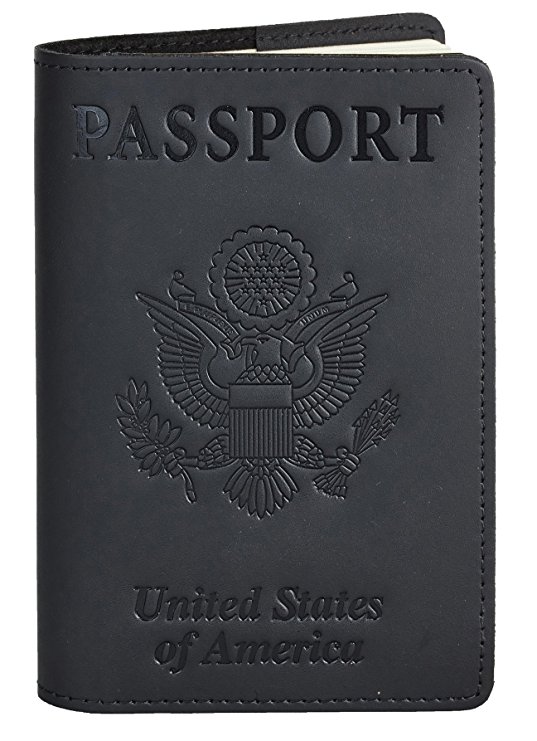 NapaWalli Genuine Leather Passport Cover Holder RFID Blocking for Men & Women Travel Wallet