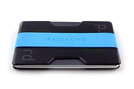 Radix One Slim Wallet - Minimalist Front Pocket Ultralight Polycarbonate Wallet Money Clip