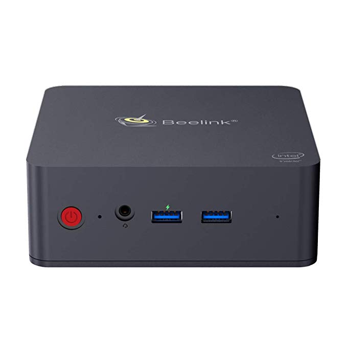 Beelink L55 Mini PC Desktop 8GB Ram 512GB M.2 SSD License Windows 10 Computer Intel I3 5005U Dual 1000Mbps LAN Port,HDMI DP Dual Screen Display