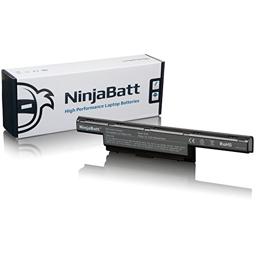 NinjaBatt® New Laptop Battery for Acer AS10D31 AS10D51 AS10D56 AS10D75 AS10D81 AS10D61 - High Performance [6 Cells/4400mAh/48wh]