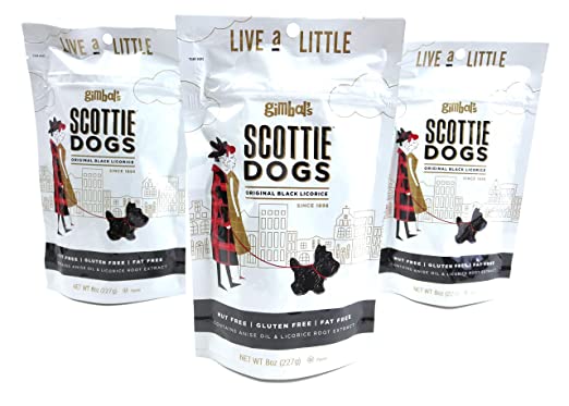 Gimbal's All Natural Licorice Scottie Dogs, 11.5 oz Bags (Pack of 2)