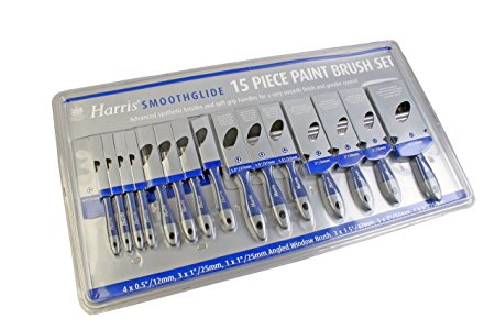 Harris 12191C Smoothglide Paint Brush Set (15-Piece)