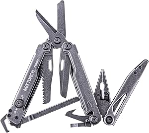 NEXTORCH PIONEER 14-IN-1 Multi-tools Full-Size,Versatile Multi-tool Set with Scissors Needle Nose Pliers Pocket Clip Multi-tool for DIY Home Garden Outdoors Everyday Carry (EDC) Men Gift