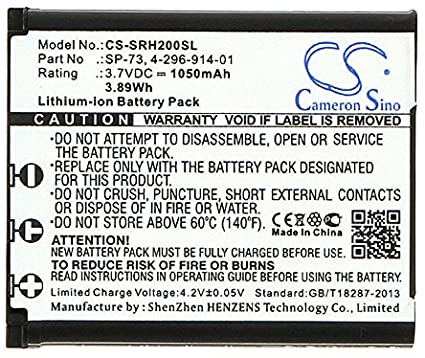 CameronSino Li-ion 3.70V 1050mAh/3.89Wh Replacement Battery for Sony 4-296-914-01 SP73 SP-73, fits Sony WH-1000XM2 SRS-BTS50 MDR-1000X MDR-1ABT,