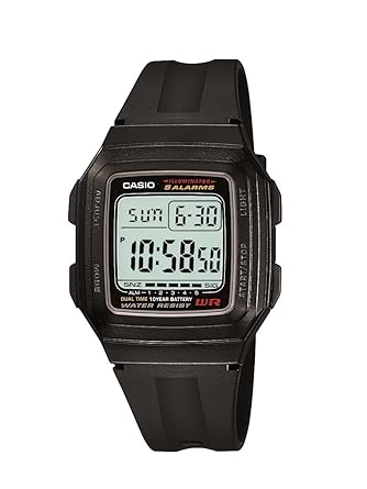 Casio Youth Stopwatch Digital Grey Dial Men's Watch - F-201W-1AUDF (D029)