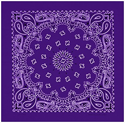 Large Bandanas 27 x 27 | Versatile Biker Rags | Classic Paisley Bandana Pattern