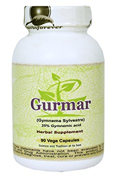 Gurmar (Gymnema Sylvestre) (Destroyer of Sugar) 90 Vege Capsules, 800 mg each Extract Ratio (6:1) (Concentrated)