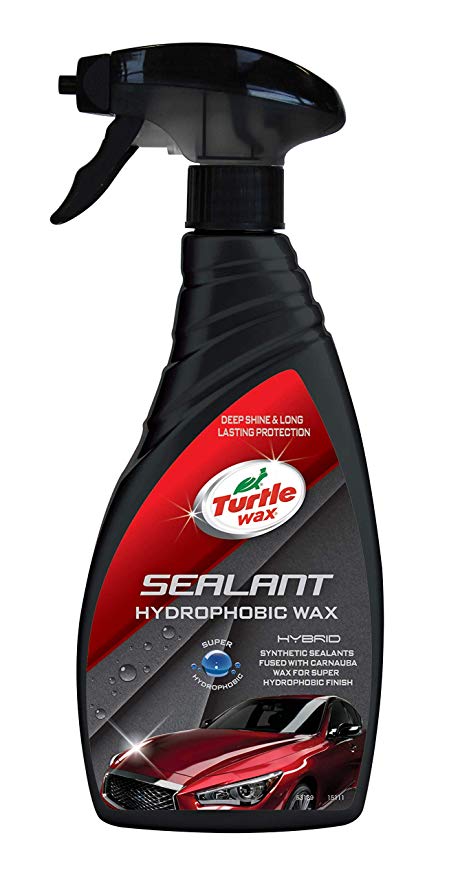 Turtle Wax 53139 Hybrid Sealant Hydrophobic Spray Wax Fused With Carnauba (500ml) (ICE Seal & Shine)