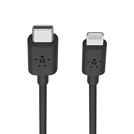 Belkin USB-C to Lightning Cable (Fast Charging iPhone USB-C Cable for iPhone 12 Mini, iPhone 12, 12 Pro, 12 Pro Max, MacBook, iPad and More, Apple MFi-Certified) 4 Feet (1.2 Meters) - Black