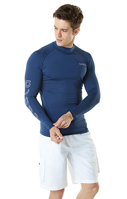 Tesla Men's UPF 50  Long Sleeve Rashguard MSR Series