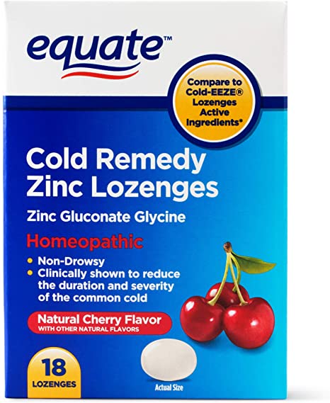 Evaxo Non-Drowsy Cold Remedy Zinc Lozenges, 18 Count.