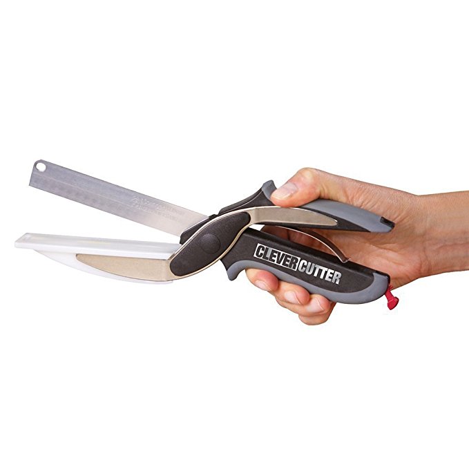 Clever Cutter 2-in-1 Food Chopper Multifunction Kitchen vegetable Scissors Cutter-Replace Kitchen Knife and Cutting Board