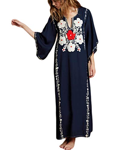 Bsubseach Women Beachwear Turkish Kaftans Long Swimsuit Cover up Caftan Beach Dress