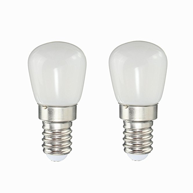 KINGSO LED small screw bulb, E14, 2.5W, 26x2835 Lamp beads 250LM 220V Non-Dimmable Pygmy Bulb for Refrigerator/ Cooker Hood/ Sewing Machine/ Himalayan salt lamp NaturalWhite 2 pack