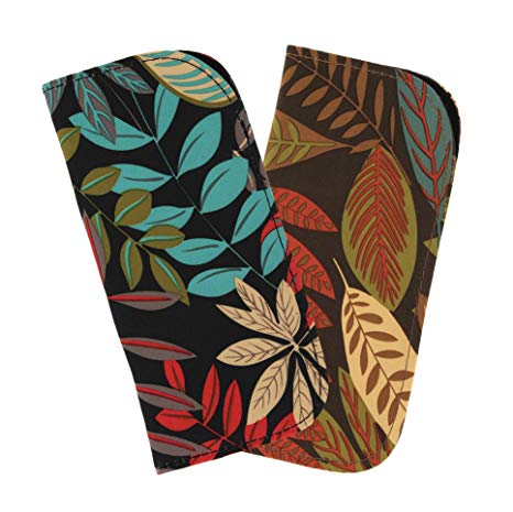 2 Pack Soft Eyeglass Slip Case For Women & Men In A Variety of Colors & Patterns