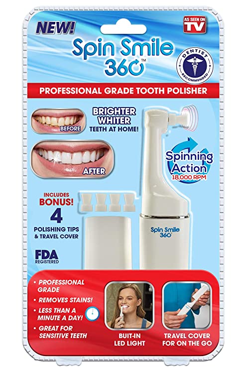 Spin Smile 360 - Professional Grade Tooth Polisher - Seen on TV