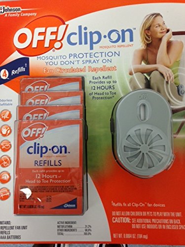 Off! Clip-on Mosquito Repellent with 4 Refills (Mosquito Protection You Don't Spray On)