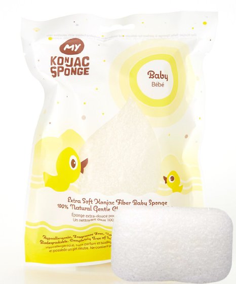 MY Konjac Sponge All Natural Fiber Baby Bath Sponge