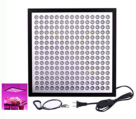 LENDOO LED Grow Light, Ultra-thin Plant 45W Light with 6-Band Full Spectrum Panel (225 LEDs) for Indoor Plants Garden Greenhouse Hydroponic Growing