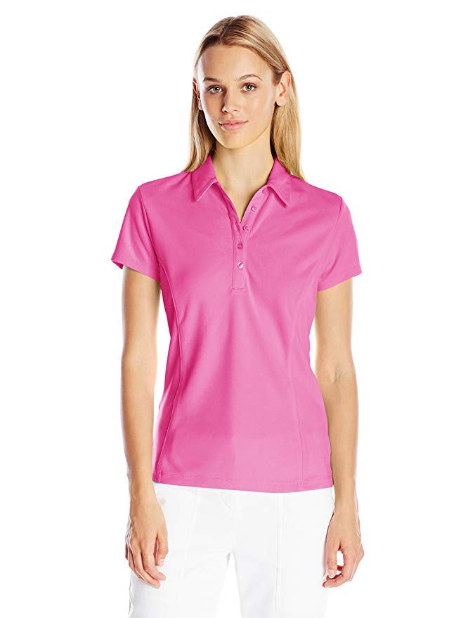 PGA TOUR Women's Short Sleeve Airflux Solid Knit Polo