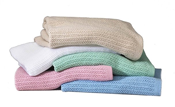 Open Weave Thermal Blankets- (White)