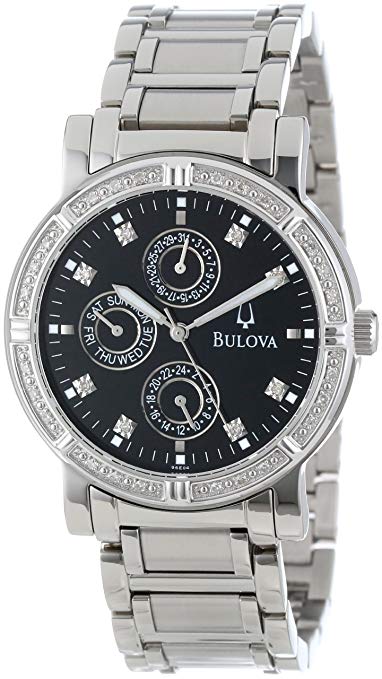 Bulova Men's 96E04 Diamond Multifunction Watch