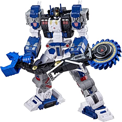 Transformers Toys Generations Legacy Series Titan Cybertron Universe Metroplex Action Figure - Ages 15 and Up, 22-inch