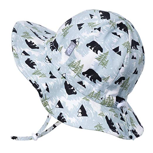 JAN & JUL Boys 50 UPF Breathable Cotton Sun-Hat with Adjustable Chin-Strap for Baby, Toddler