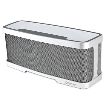 Bluetooth Speakers - Wireless Portable Speaker with Mic, Stereo 20W Premium Audio from 10W Drivers, 10W Subwoofer and Dual Passive Radiators, 2 Mode Equalizer, 10 Hour Playback by iDeaUSA