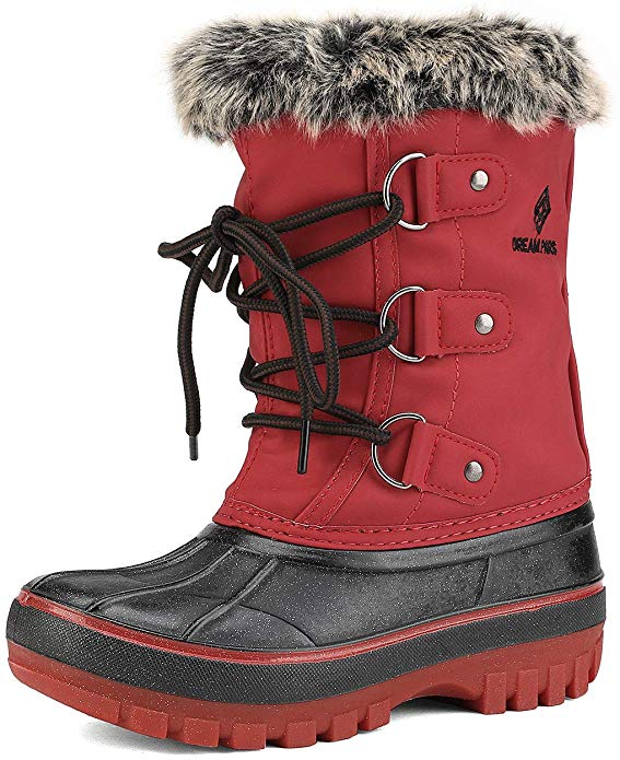 DREAM PAIRS Boys & Girls Toddler/Little Kid/Big Kid Faux Fur-Lined Ankle Winter Snow Boots