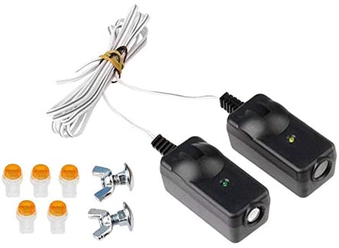 Safety Sensor Eyes for 41A5034 Liftmaster Sears Chamberlain Craftsman Garage Door Opener (1 kit) - Newest Version 3.0